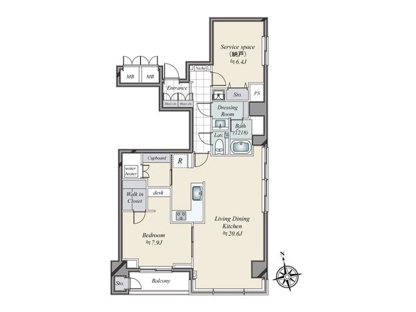 半蔵門ハウス 間取図(平面図)