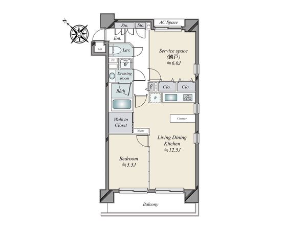 秀和溜池山王レジデンス 間取図(平面図)