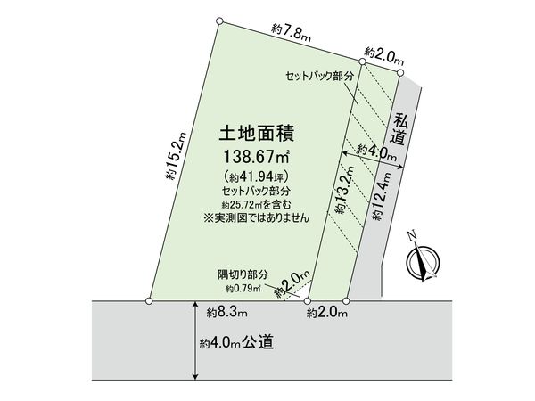 野沢4丁目 土地 区画図 野沢4丁目 土地 区画図