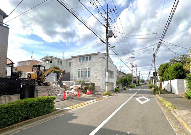 弦巻1丁目売地 前面道路含む外観 弦巻1丁目売地 前面道路含む外観