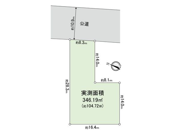 弦巻1丁目売地 区画図 弦巻1丁目売地 区画図