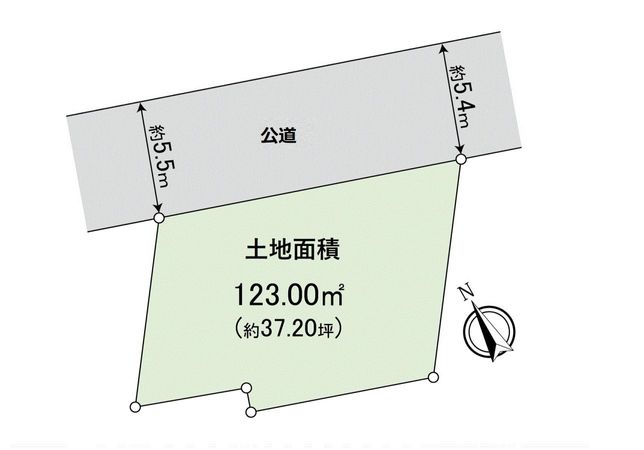 東が丘1丁目土地 区画図