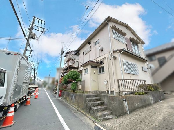 東が丘1丁目土地 前面道路含む外観