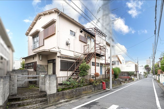 東が丘1丁目土地 前面道路含む外観