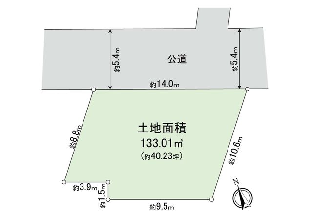 東が丘1丁目土地 区画図