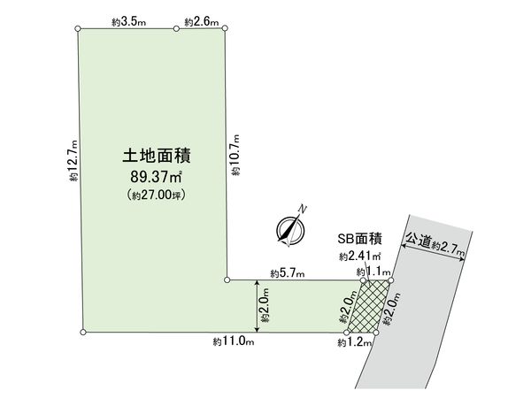 上馬3丁目 土地 区画図 区画図