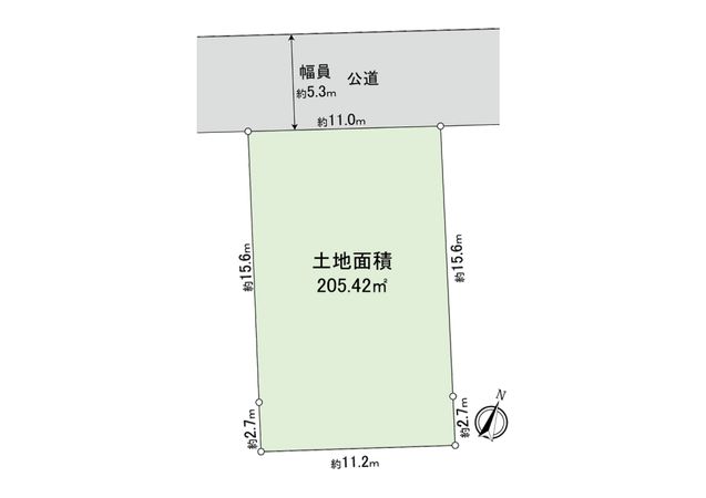 桜新町1丁目土地 区画図