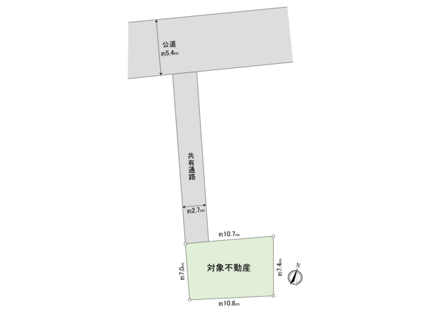 世田谷区駒沢2丁目土地 地形図