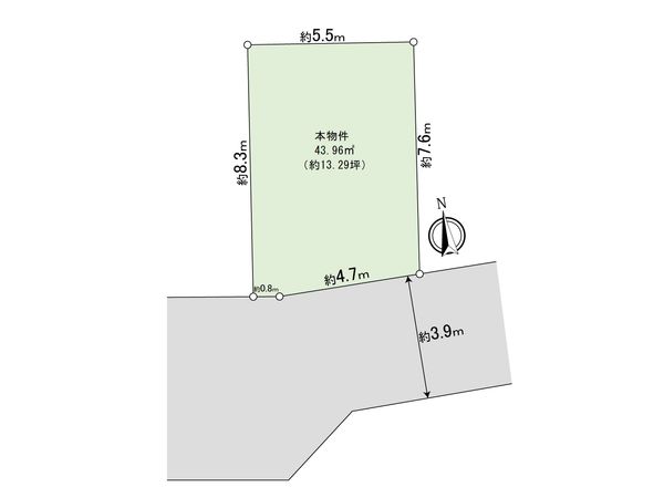 駒沢1丁目 土地 間取図