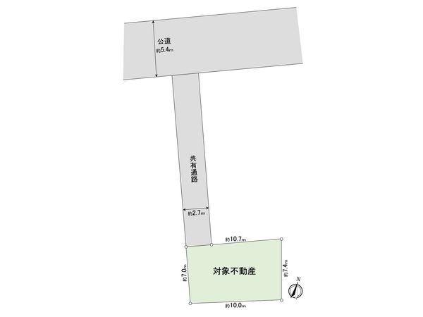 世田谷区駒沢2丁目 土地 区画図