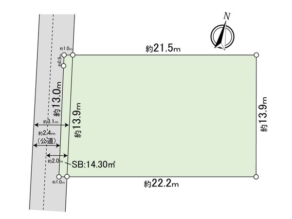 上馬5丁目土地 区画図 上馬5丁目土地 区画図