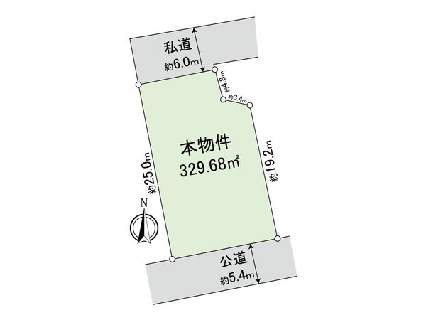深沢8丁目 土地 区画図