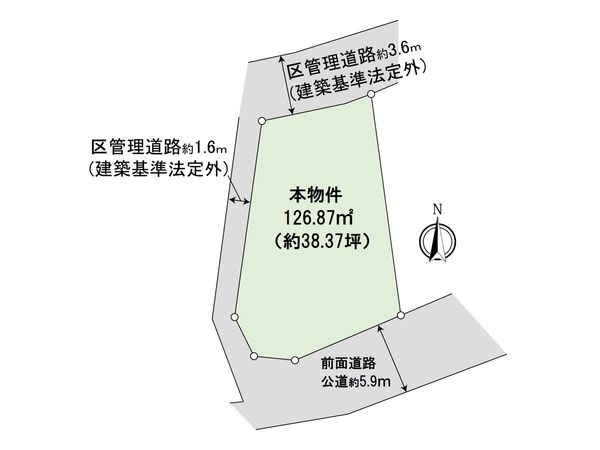 駒沢3丁目 土地 区画図 駒沢3丁目 土地 区画図