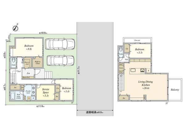 新町1丁目 土地 区画図 新町1丁目 土地 区画図