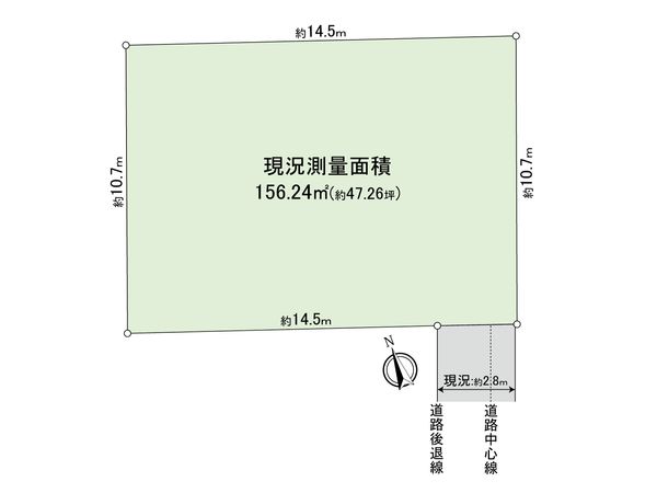 大田区中央8丁目 土地 区画図 大田区中央8丁目 土地 区画図