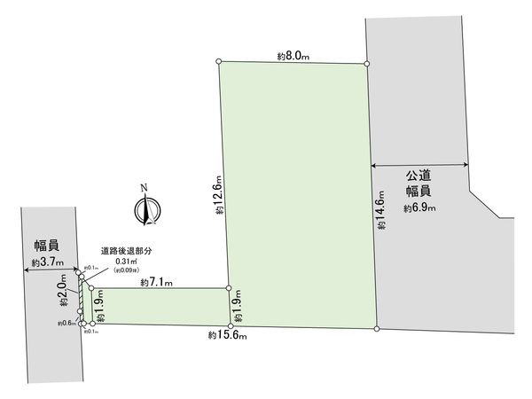 新町1丁目 土地 区画図 新町1丁目 土地 区画図
