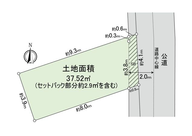 上馬3丁目 土地 区画図 上馬3丁目 土地 区画図