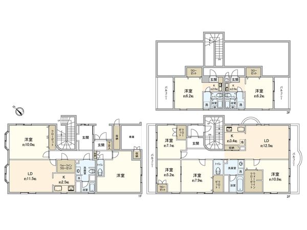 野沢4丁目戸建 間取図(平面図) 野沢4丁目戸建 間取図(平面図)