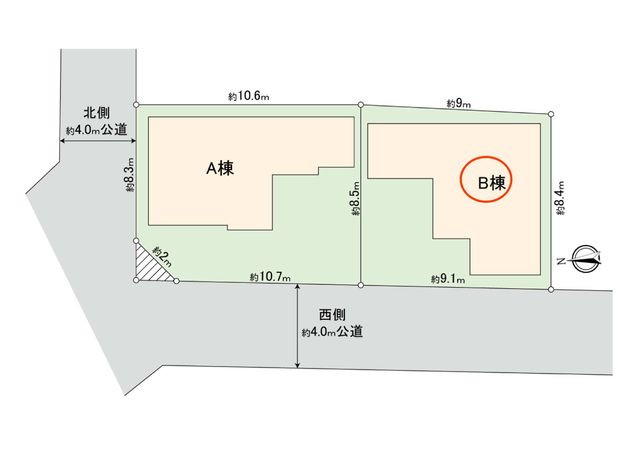 世田谷1丁目 新築戸建 B棟 間取図(平面図)