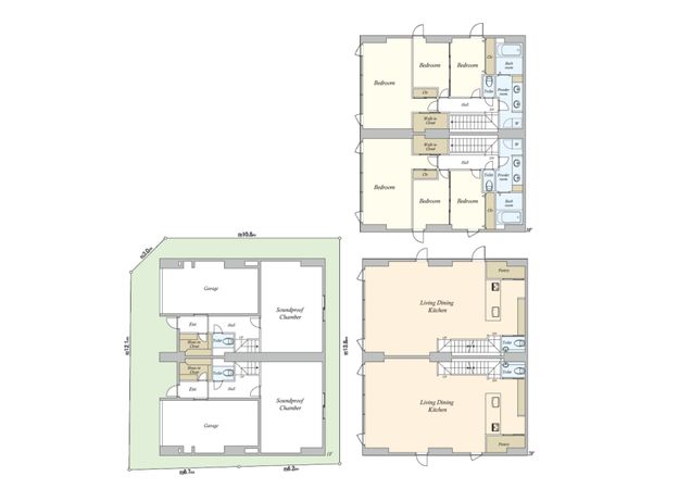 駒沢5丁目戸建 間取図(平面図) 間取図(平面図)