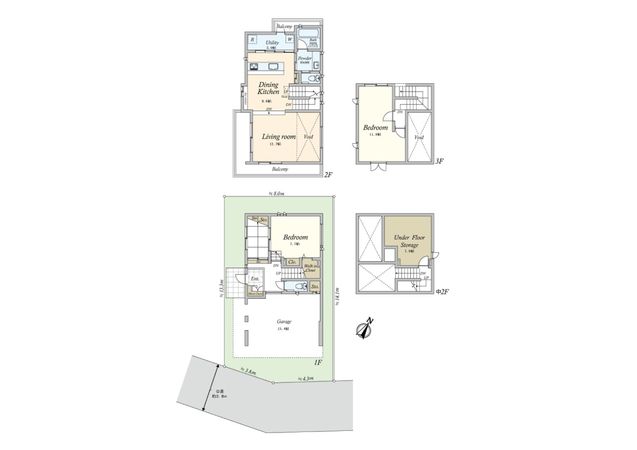 桜新町1丁目戸建 間取図(平面図)