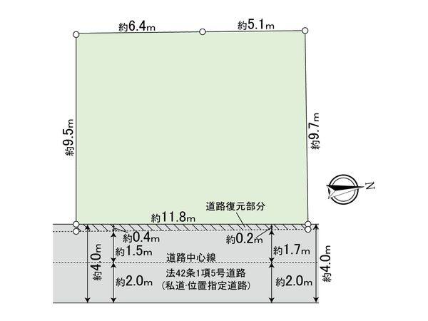世田谷1丁目新築戸建 区画図