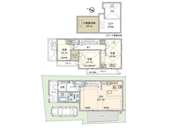 深沢7丁目 戸建 間取図(平面図)