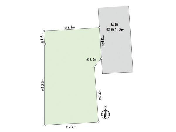 弦巻1丁目戸建 区画図 弦巻1丁目戸建 区画図