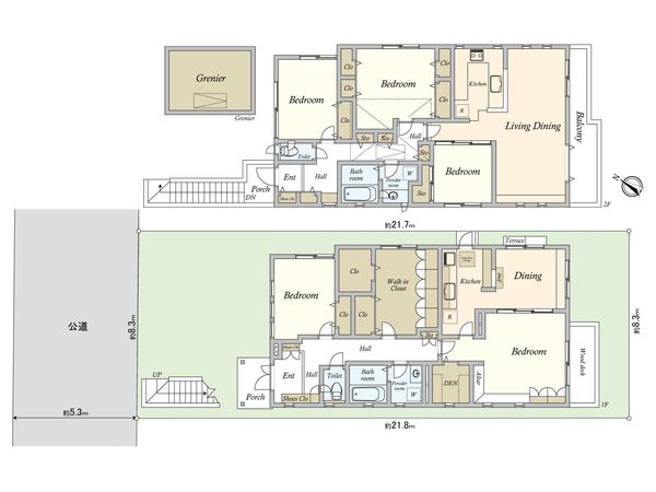 深沢8丁目戸建 間取図(平面図)