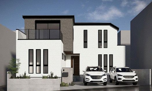 新町1丁目 新築戸建 外観パース図