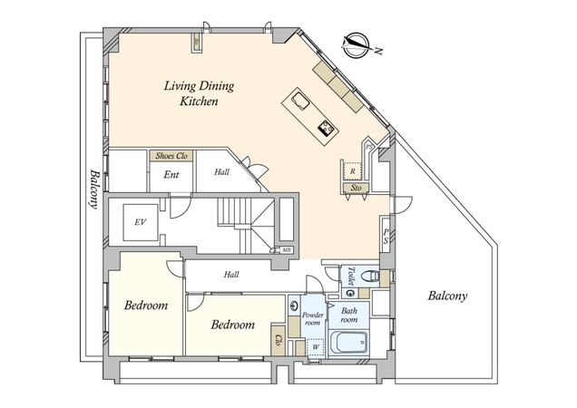 駒沢マンション 間取図(平面図) 駒沢マンション 間取図(平面図)