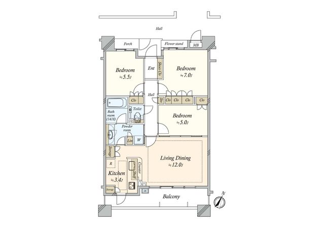 イトーピア桜新町グランピークス 間取図(平面図) イトーピア桜新町グランピークス 間取図(平面図)