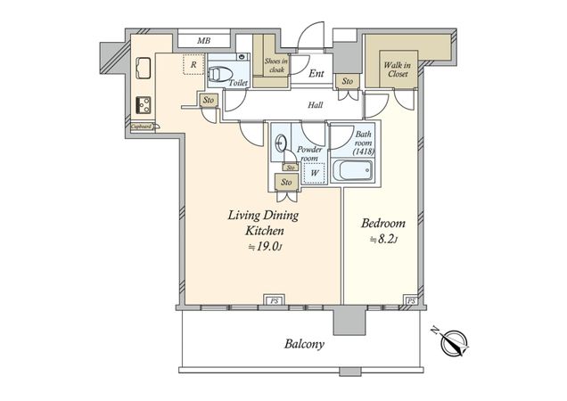 クロスエアタワー 間取図(平面図) クロスエアタワー 間取図(平面図)