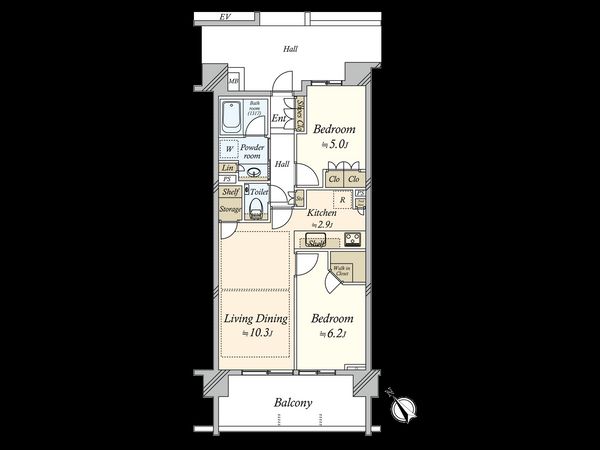 クレヴィア駒沢大学 間取図(平面図)