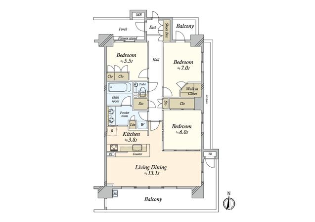 イトーピア桜新町イストハウス 間取図(平面図)
