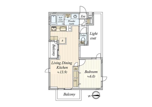 ライオンズマンション砧公園 間取図(平面図)