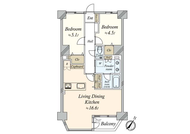 目黒プラザ 間取図(平面図)