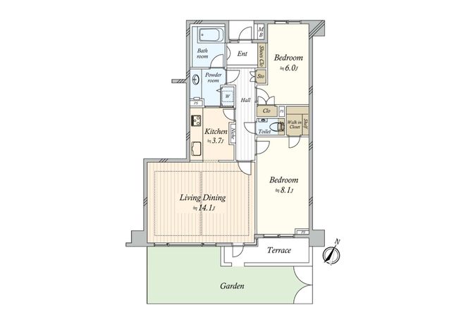 藤和目黒東が丘ホームズ〈ノヴェル〉 間取図(平面図) 藤和目黒東が丘ホームズ〈ノヴェル〉 間取図(平面図)