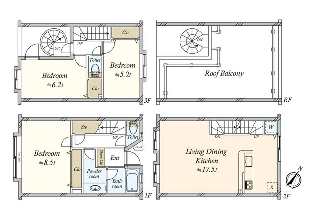 ラビ馬事公苑 間取図(平面図) ラビ馬事公苑 間取図(平面図)