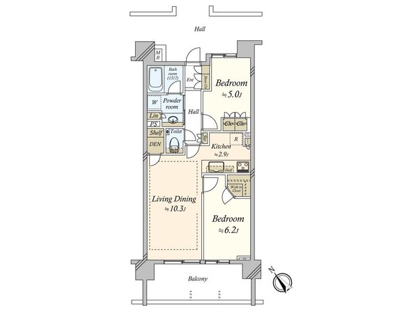 クレヴィア駒沢大学 間取図(平面図) クレヴィア駒沢大学 間取図(平面図)