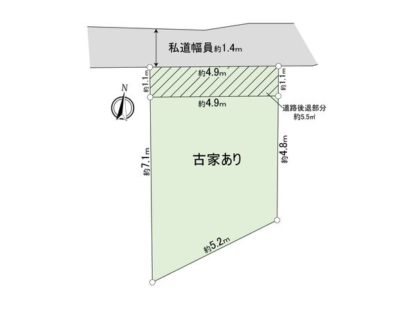 大島4丁目 土地 区画図