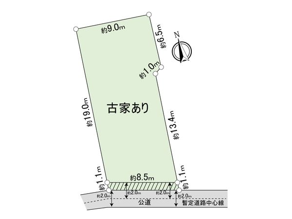 西一之江1丁目 土地 区画図 西一之江1丁目 土地 区画図