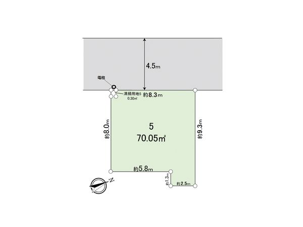 平井1丁目 土地 5区画 区画図