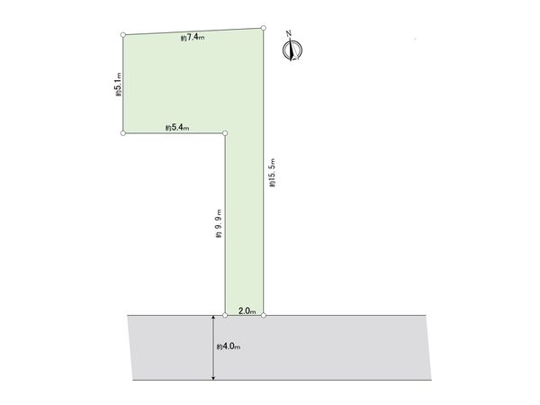 大島7丁目 土地 区画図