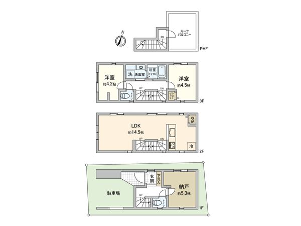 大島5丁目 新築戸建 間取図(平面図)
