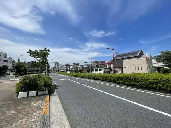 前面道路　