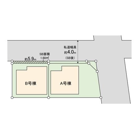 大島7丁目 新築戸建 B号棟 区画図
