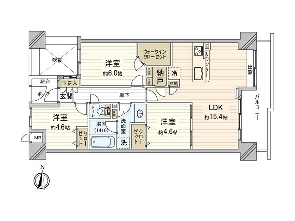 サンクタス大島EX 間取図(平面図) 間取図(平面図)