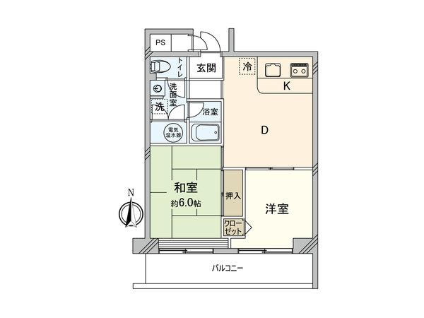 エクセル大島 間取図(平面図)