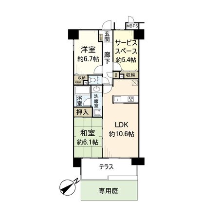 ライオンズガーデンシティ平井 間取図(平面図) ライオンズガーデンシティ平井 間取図(平面図)